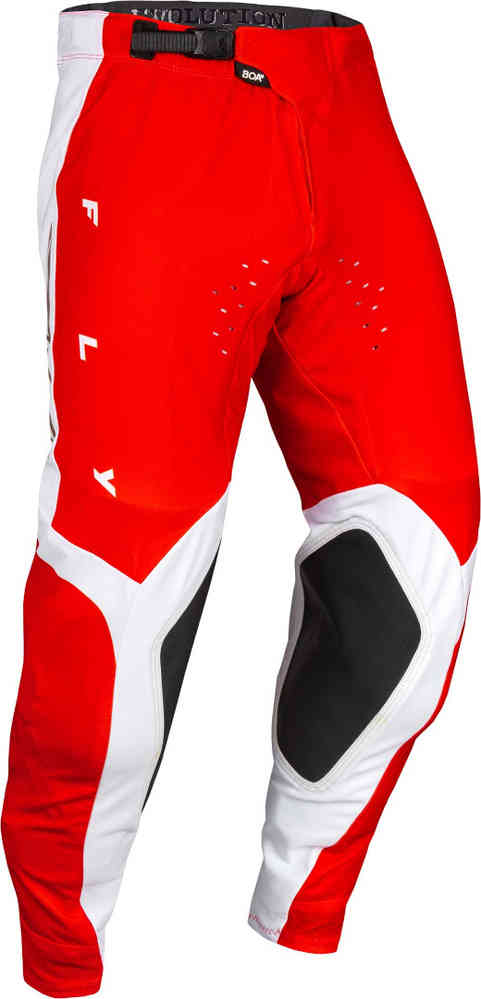 Fly Racing Evolution 2024 červeno/bílé motokrosové kalhoty
