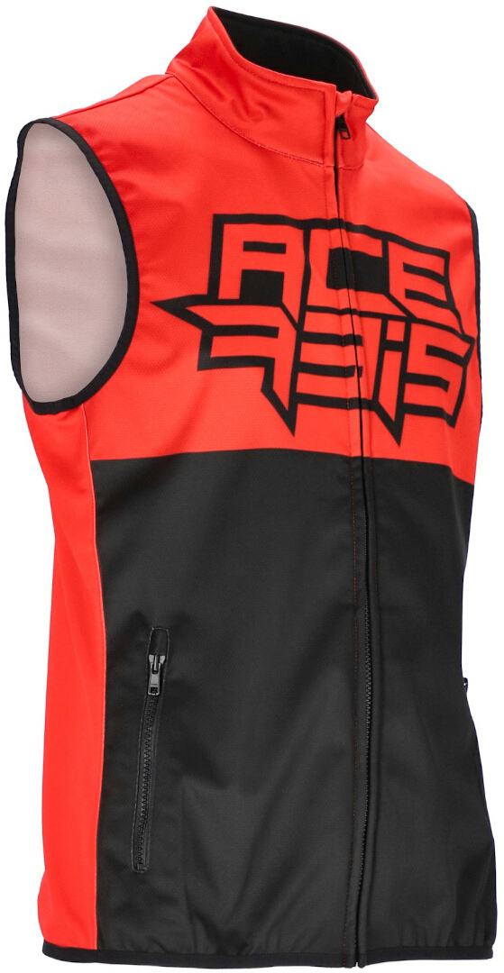 Acerbis Linear Softshell водонепроницаемый жилет для мотокросса Черный/Красный XL 