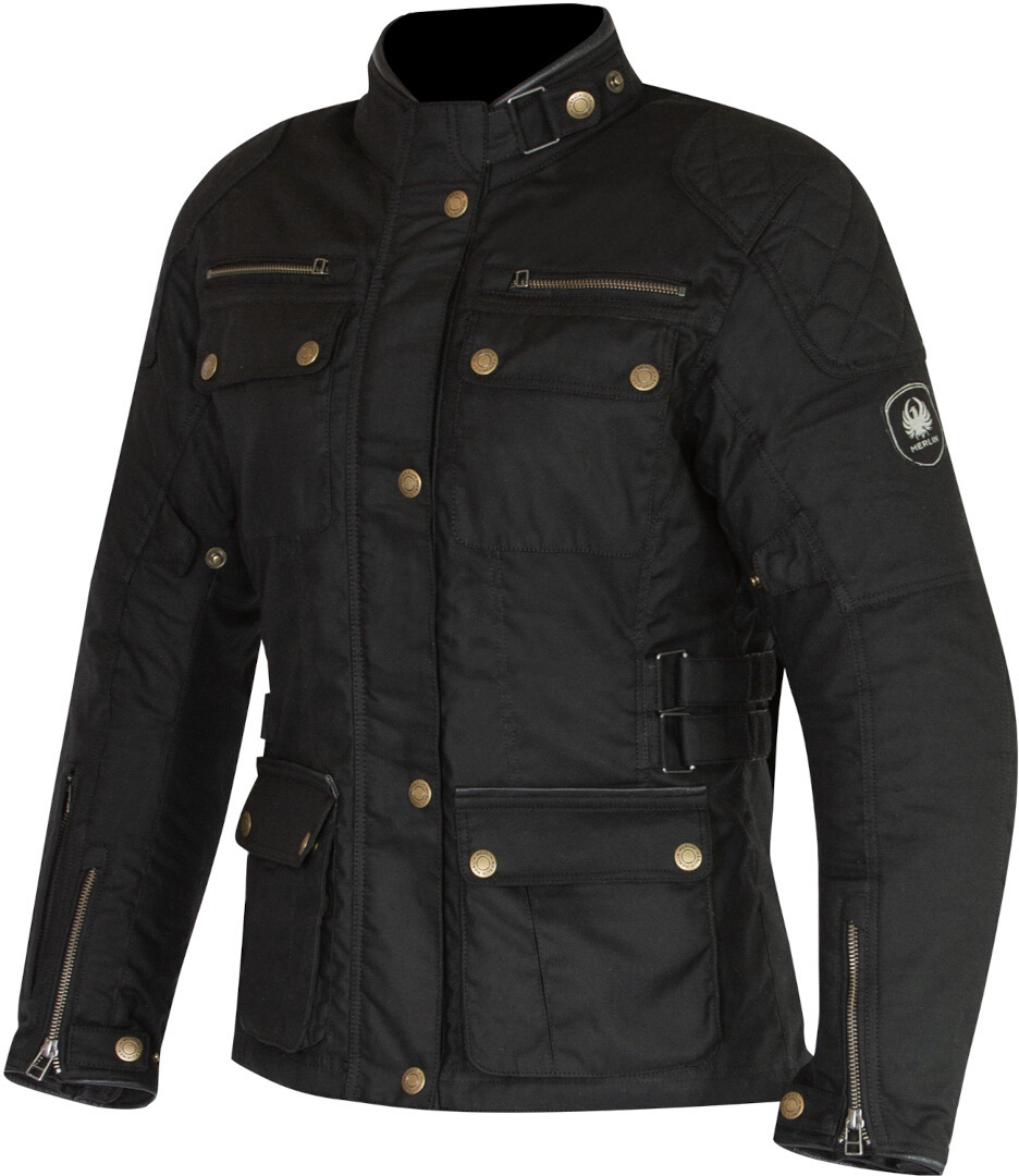 Merlin Harriet II Veste textile de moto pour dames, noir, taille M pour Hommes