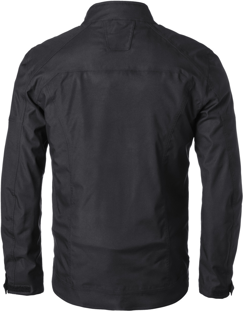 Side view of GMS Downtown waterproof Motorcycle Textile Jacket, black, Size M for Men