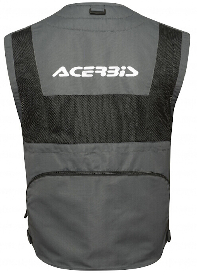 Side view of Acerbis Photographer Vest, grey, Size M for Men