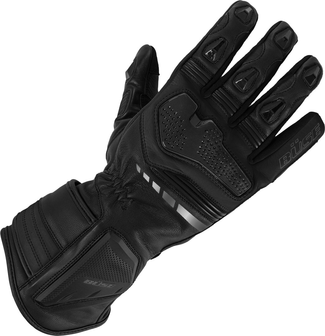 Büse Men's Black Trento Motorcycle Gloves, Size 2XL For