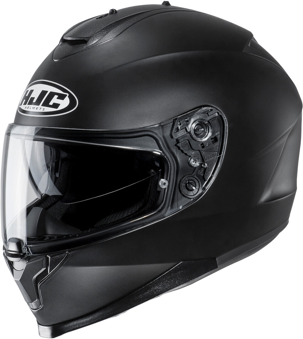 HJC C70N Solid Helm, black, Size S for Men