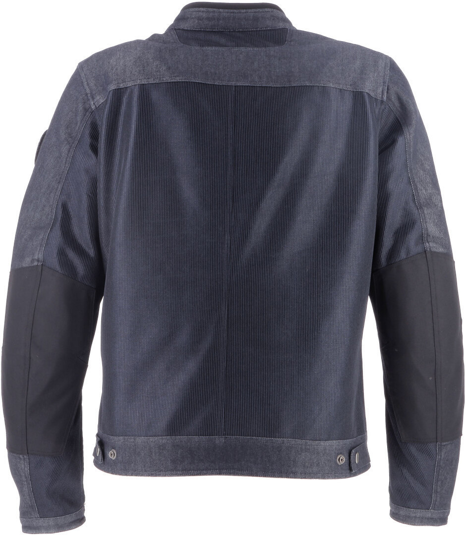 Side view of Helstons Raid Air Motorcycle Textile Jacket, blue, Size XL for Men
