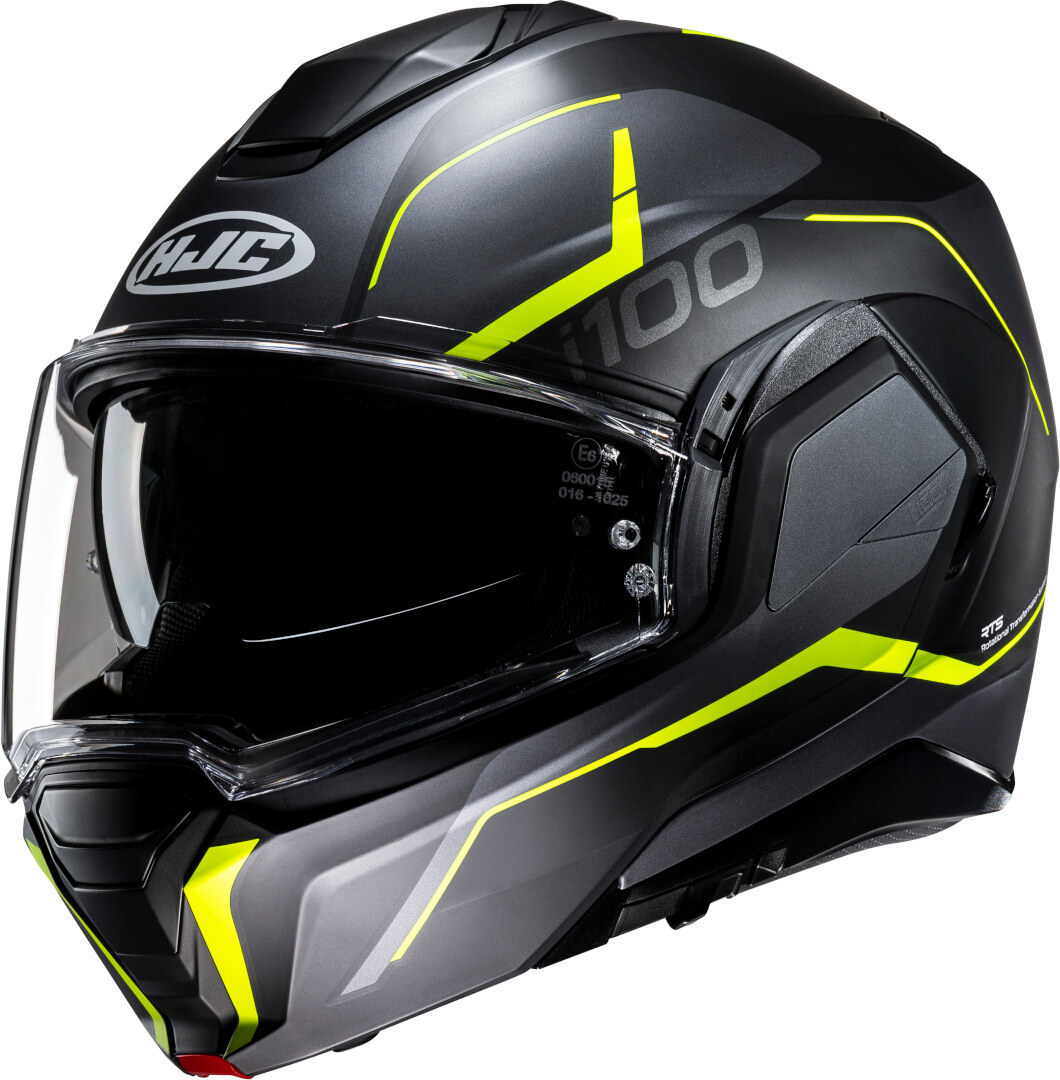 HJC i100 Lorix Шлем Черный/серый/желтый XS (54/55) 