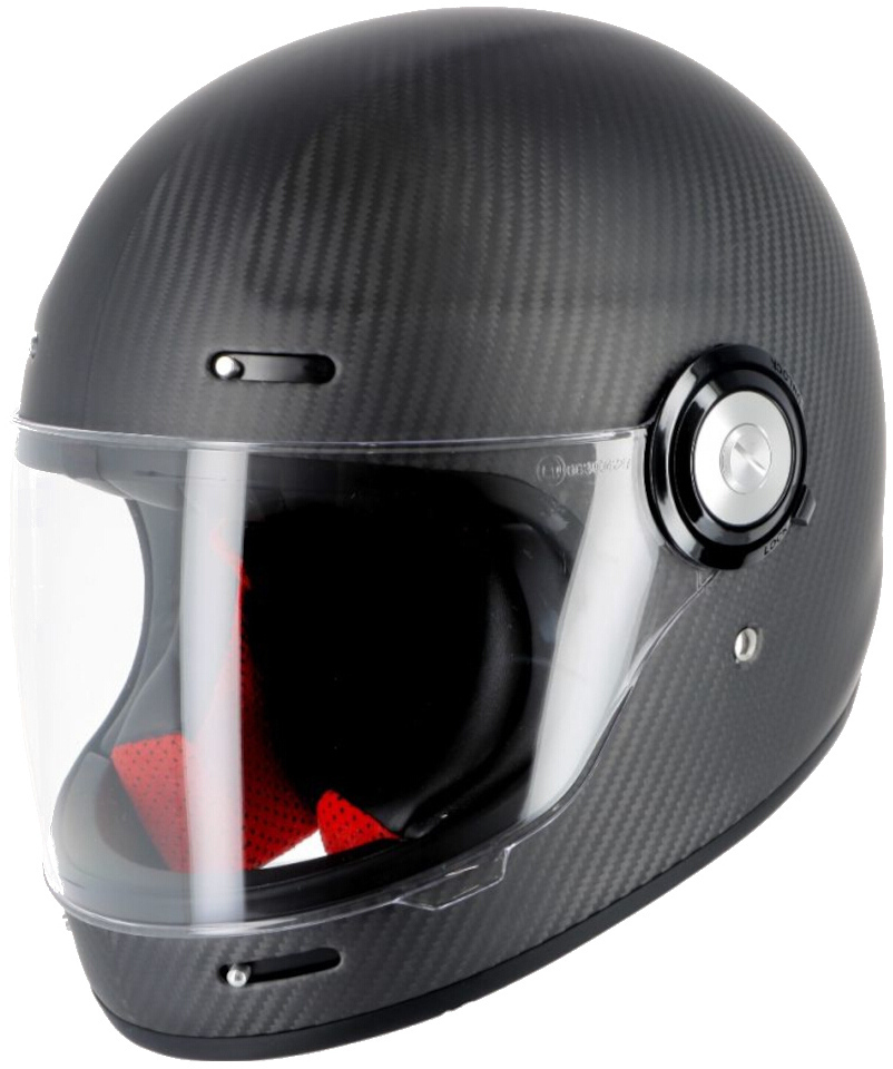Helstons Naked Full Face Mat Carbon Helmet, black-carbon, Size XS for Men-image-980527759