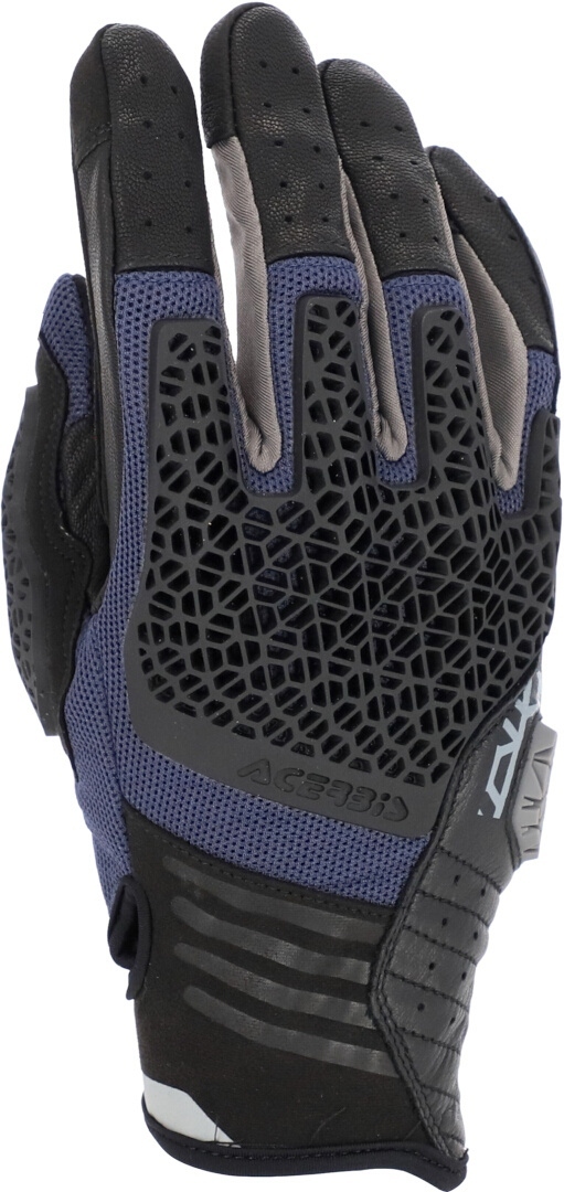 Side view of Acerbis Crossover Motorradhandschuhe, grey-blue, Size XS for Men
