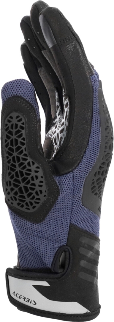 Side view of Acerbis Crossover Motorradhandschuhe, grey-blue, Size XS for Men