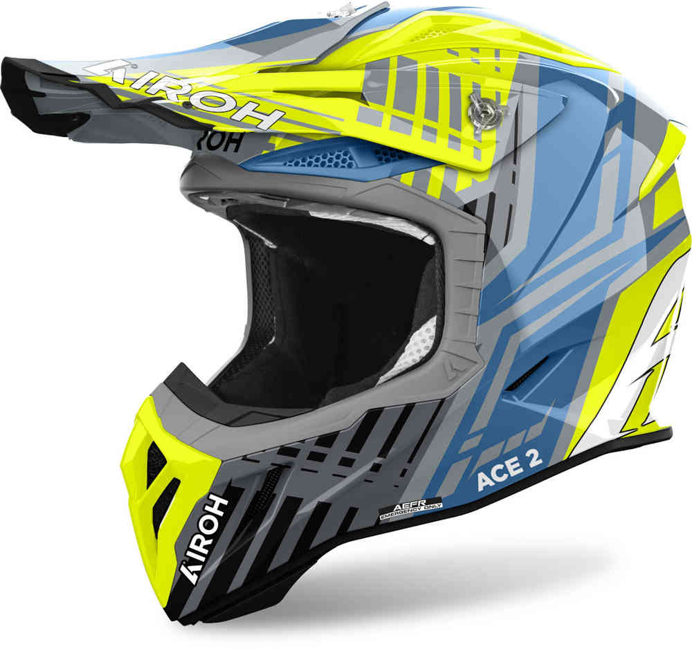 Airoh Aviator Ace 2 Proud Шлем для мотокросса Желтый/Синий XS (53/54) 