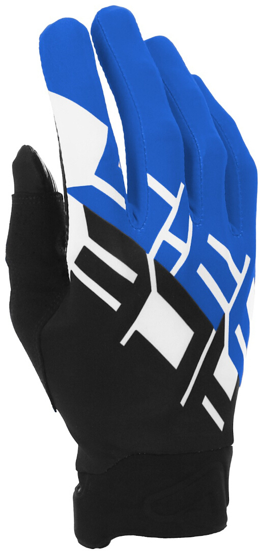 Side view of Acerbis MX Linear Motocross Gloves, black-blue, Size M for Men