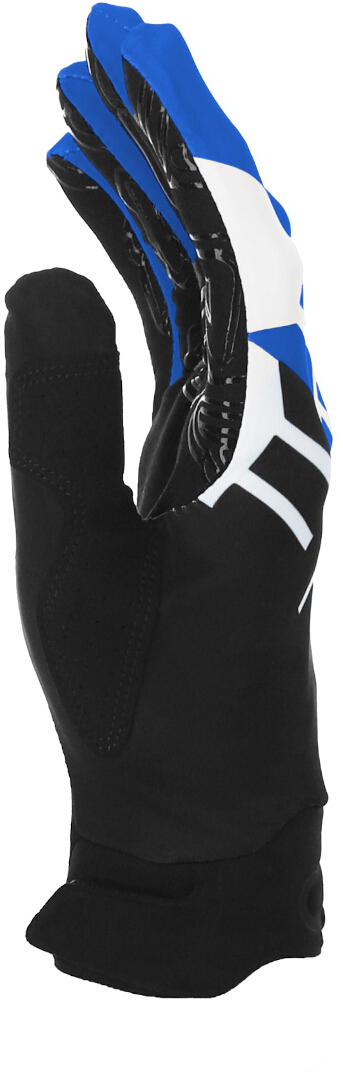 Side view of Acerbis MX Linear Motocross Gloves, black-blue, Size M for Men