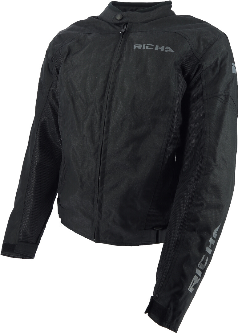 Side view of Richa Buster Mesh Motorcycle Textile Jacket, black, Size 2XL for Men