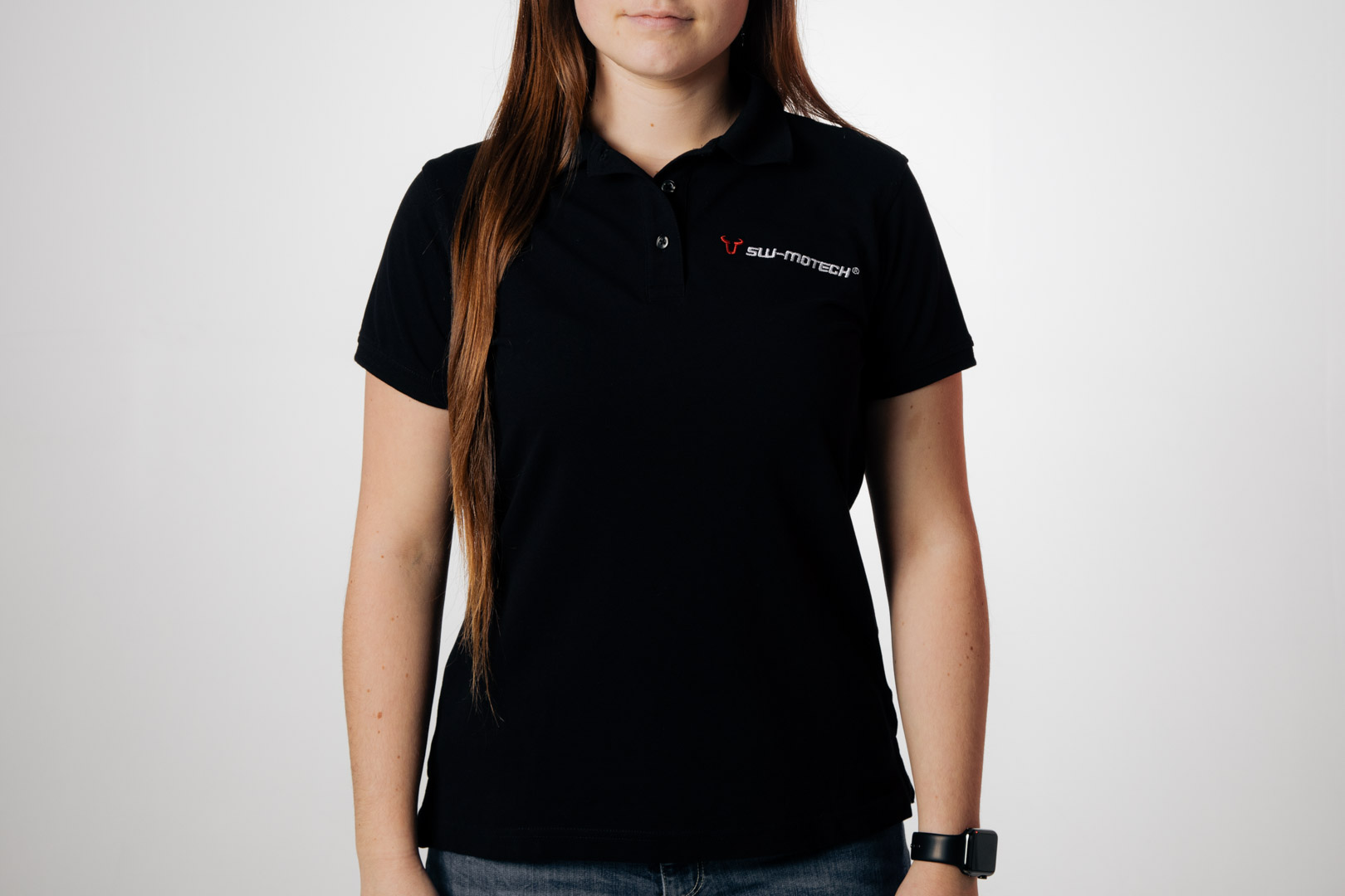 SW-Motech Team poloshirt - Core Line. Zwart. Vrouwen. Maat XL., zwart