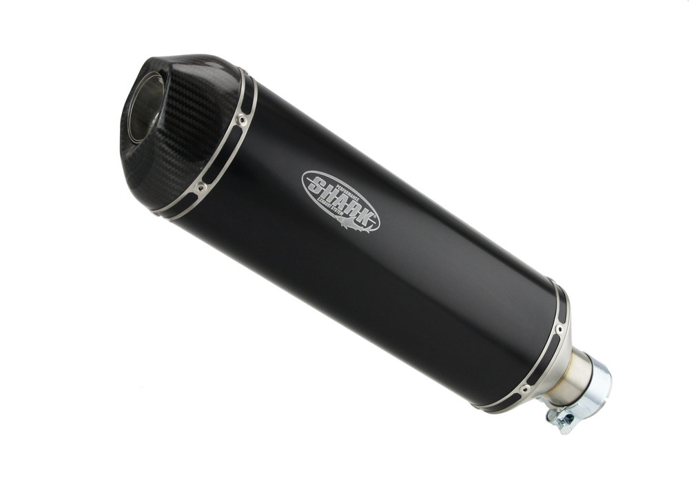 SHARK EXHAUST DSX-7 элоксированная алюминиевая/карбоновая торцевая заглушка черная