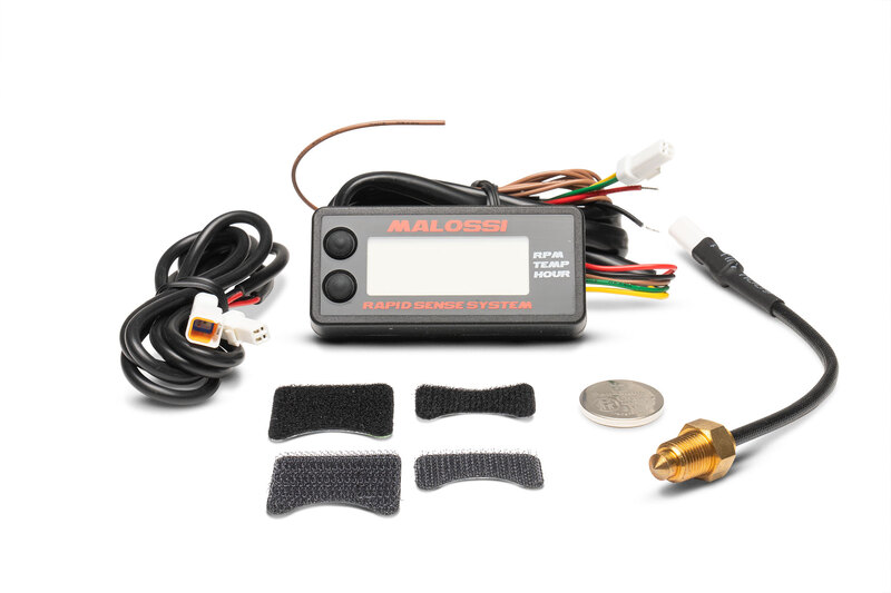 MALOSSI Hora do Sistema Rapid Sense + RPM + Medidor de Temperatura