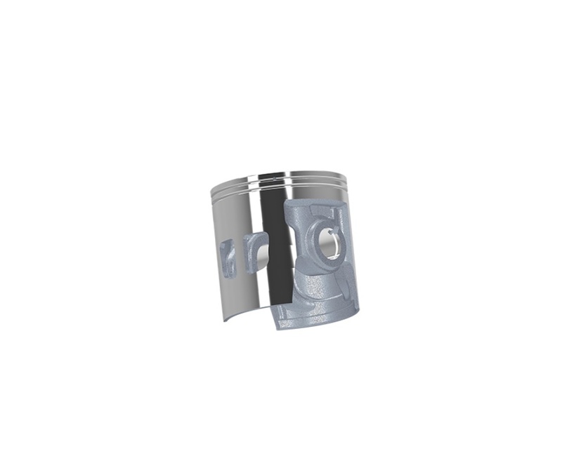 Side view of MALOSSI Cylinder-Kit Ø 63 Cast Iron Cylinder, green