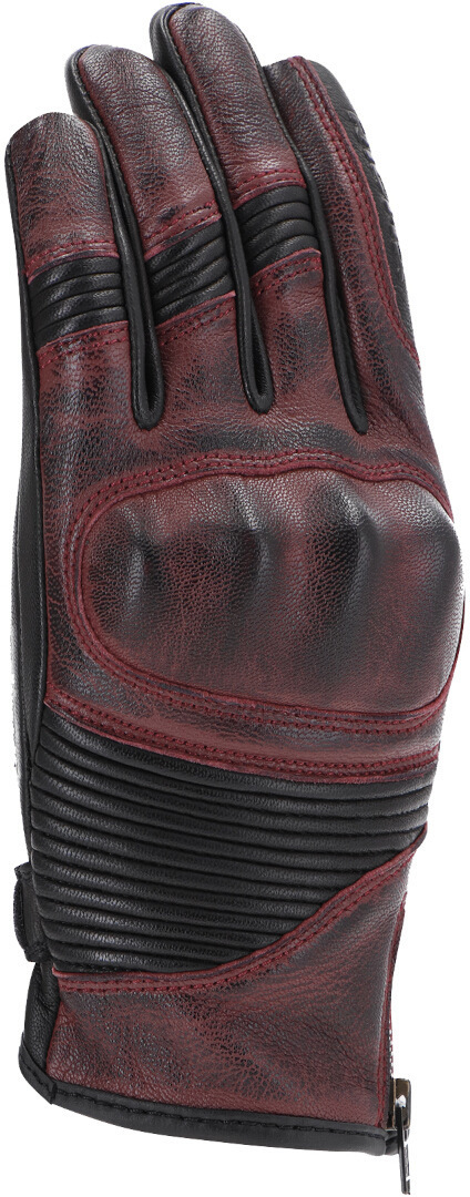 Side view of Richa Nazaire Ladies Motorcycle Gloves, black-red, Size 2XL for Women