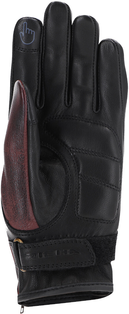 Side view of Richa Nazaire Ladies Motorcycle Gloves, black-red, Size 2XL for Women