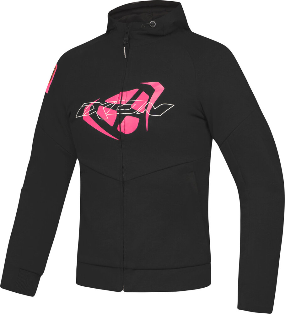 Ixon Touchdown sort/pink Ladies Motorcykel Tekstiljakke