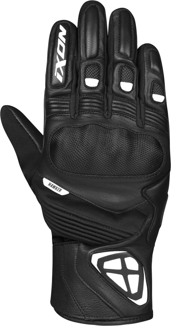 Ixon Pro Hawker Waterproof Winter Motorcycle Gloves, Black-White, Size Xl For Men-image