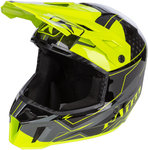 Klim F3 Carbon Velocity Hi-Vis Snowmobile Helmet