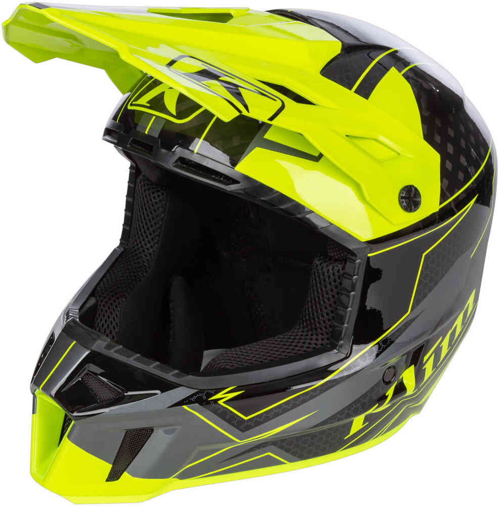 Klim F3 Carbon Velocity Hi-Vis 스노모빌 헬멧