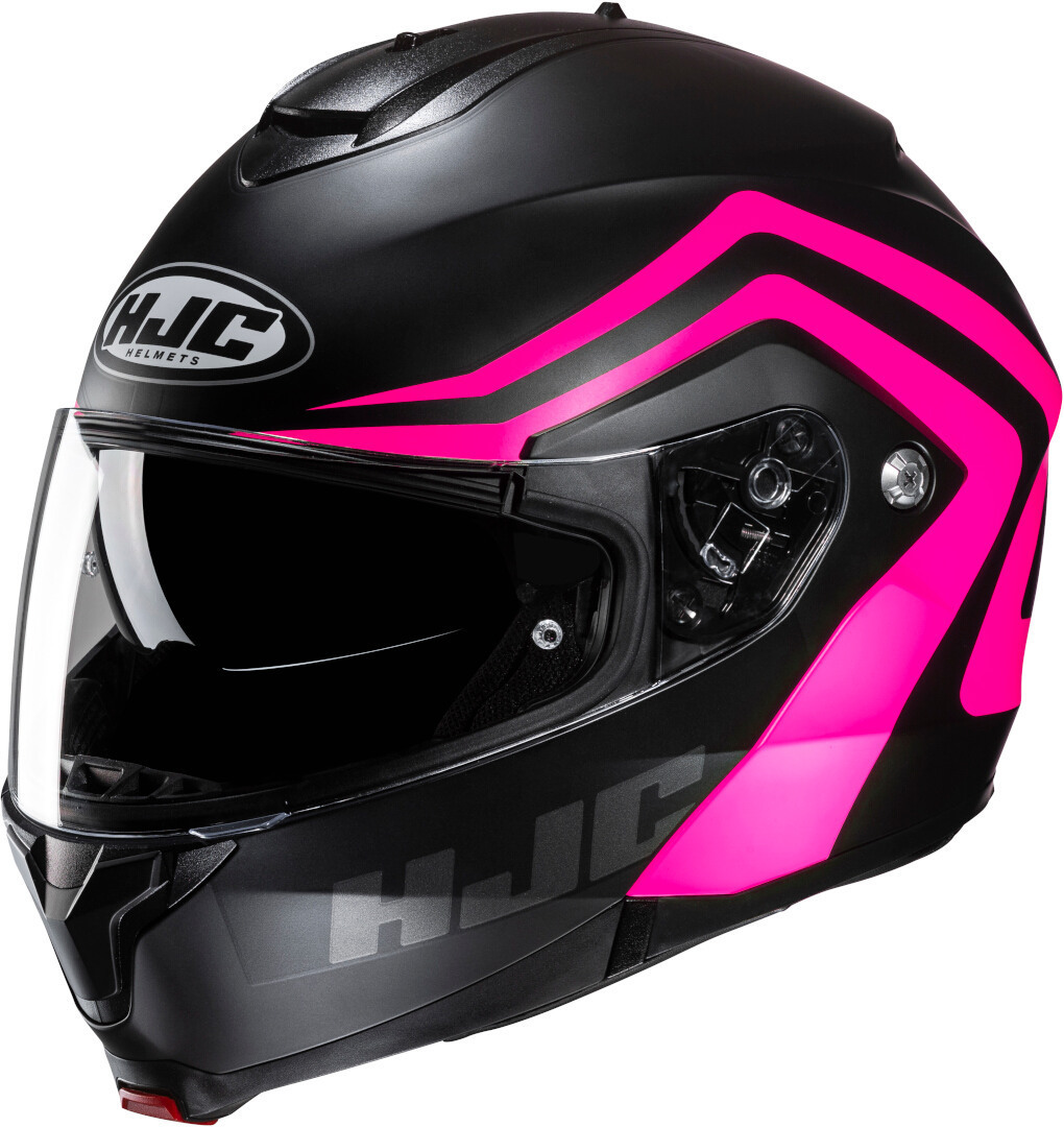 Hjc Men's Black Pink C91n Nepos Helmet, Black-Pink, Size M For