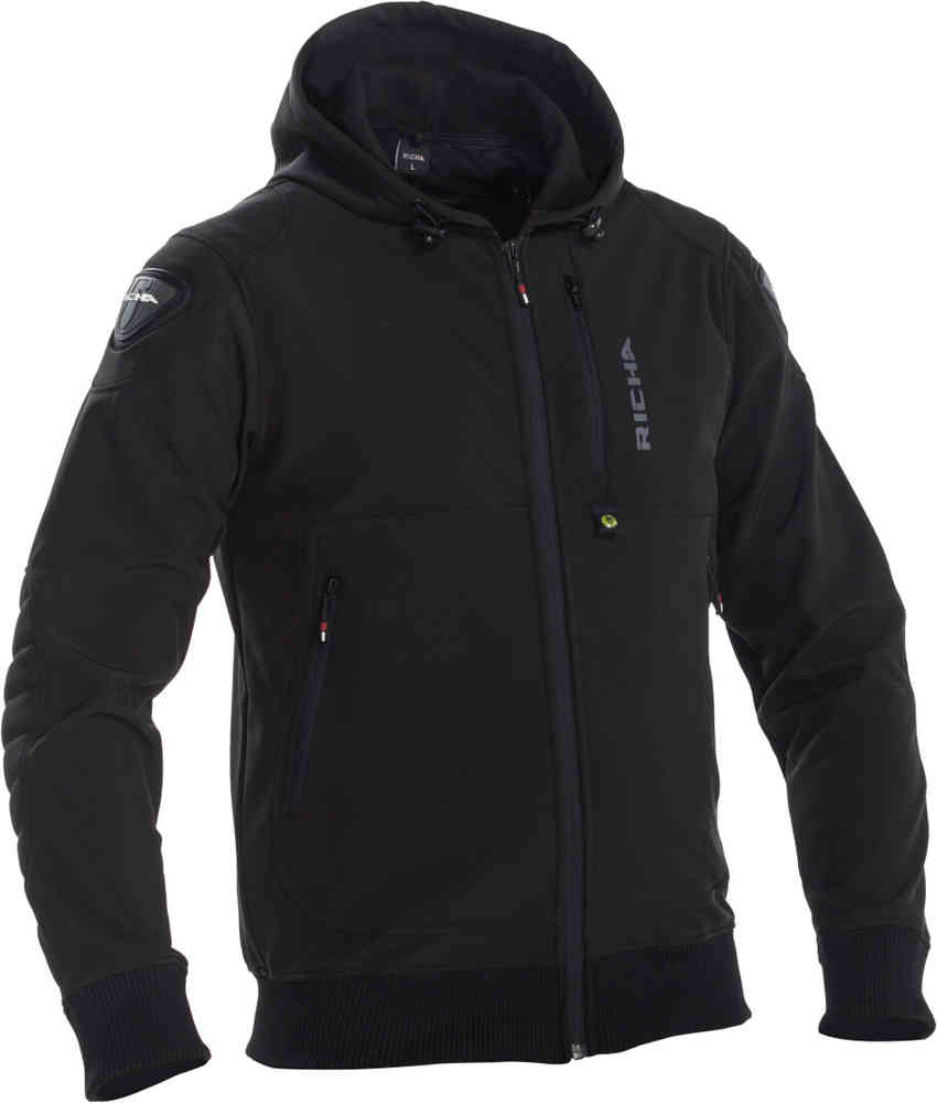 Richa Atom Sudadera con capucha con cremallera para motocicleta