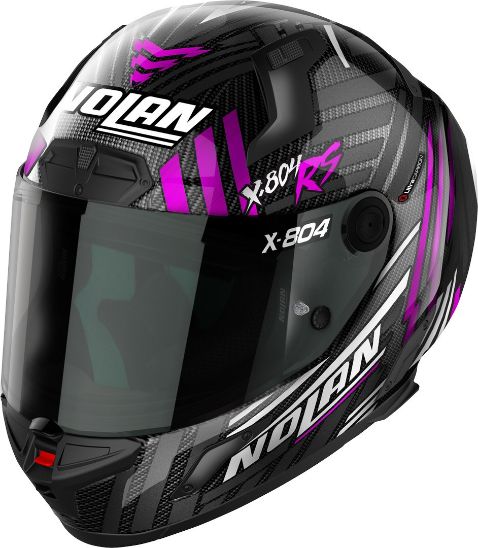 Nolan X-804 RS Ultra Carbon Spectre Шлем Черный/фиолетовый/серебристый XXS (54) 