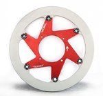Beringer Aeronal Round Floating Brake Disc - Red