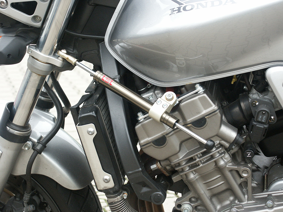 LSL Kit de amortiguadores de dirección, Honda Hornet 900, titanio