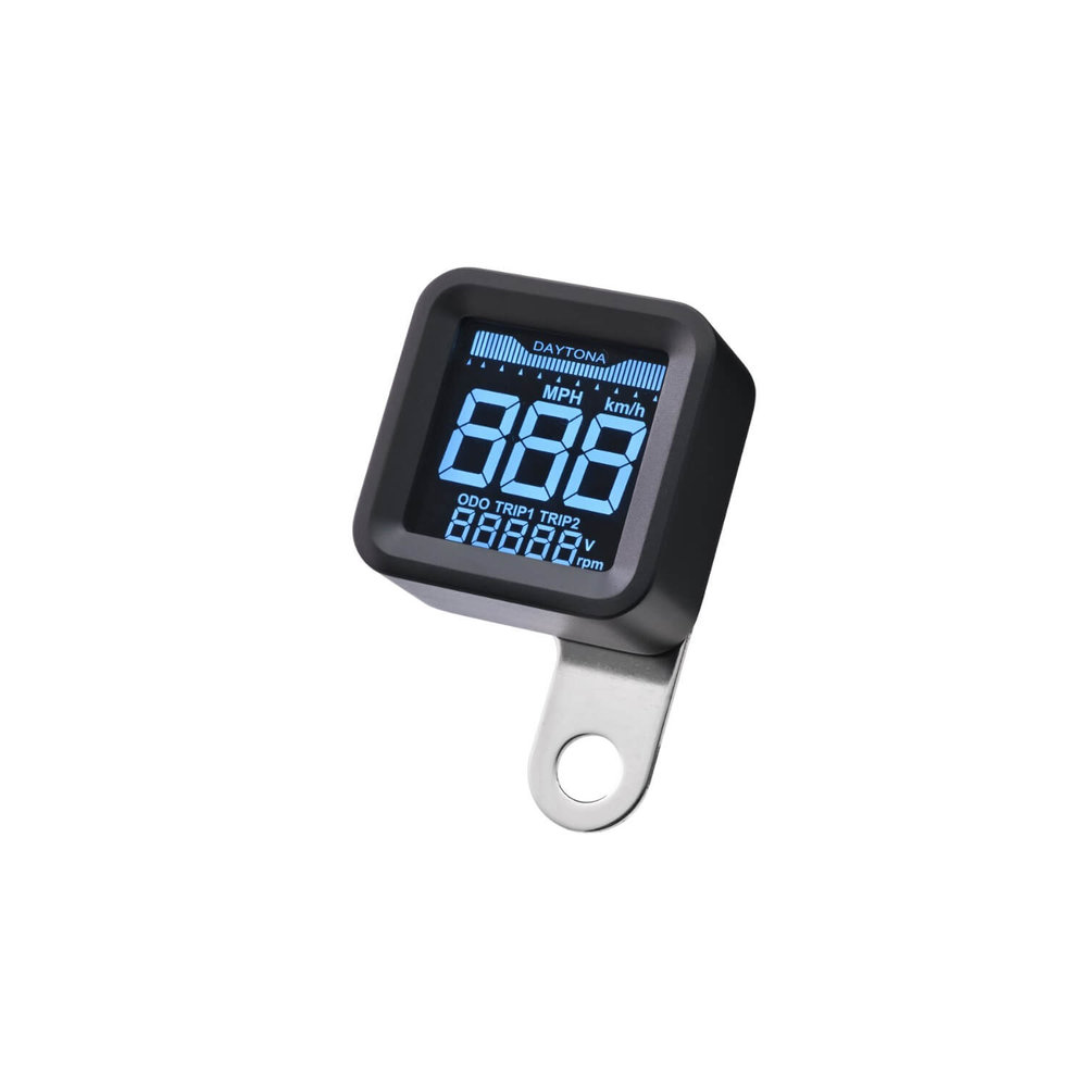 DAYTONA Corp. CUBE digital LCD speedometer with rev counter