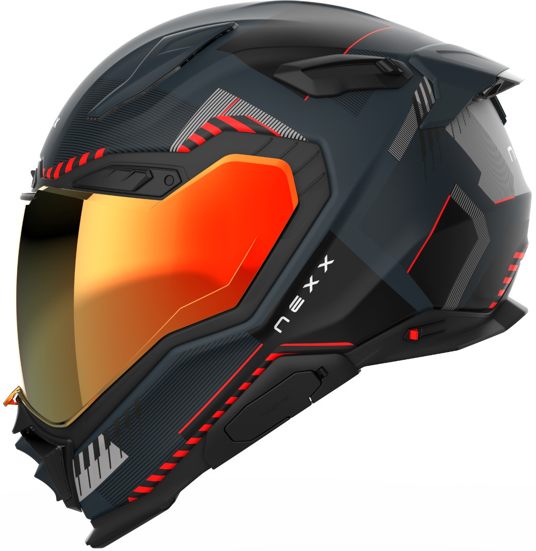 Nexx X.WST 3 Fluence Шлем Серый матовый/красный XL (61/62) 