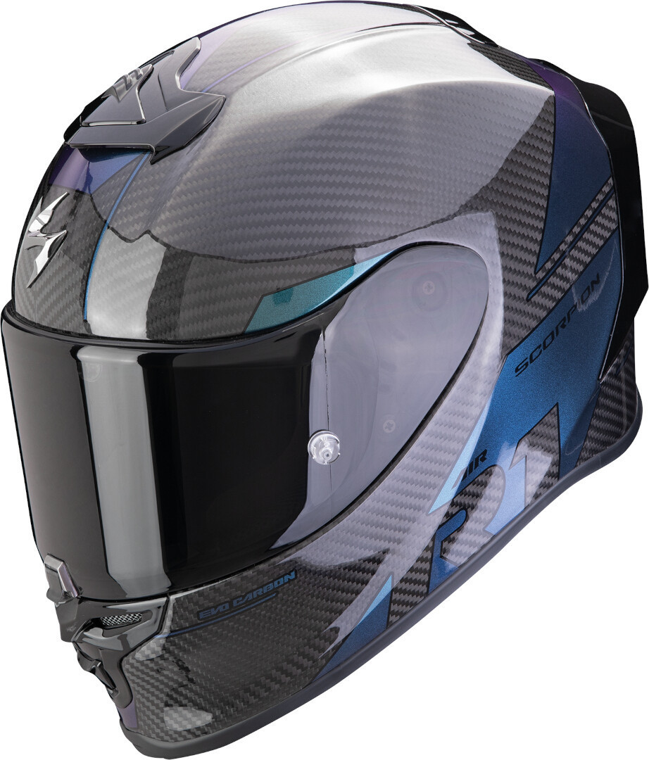 Scorpion EXO-R1 Evo Carbon Air Rally Шлем Черный/Зеленый/Синий XS (53/54) 