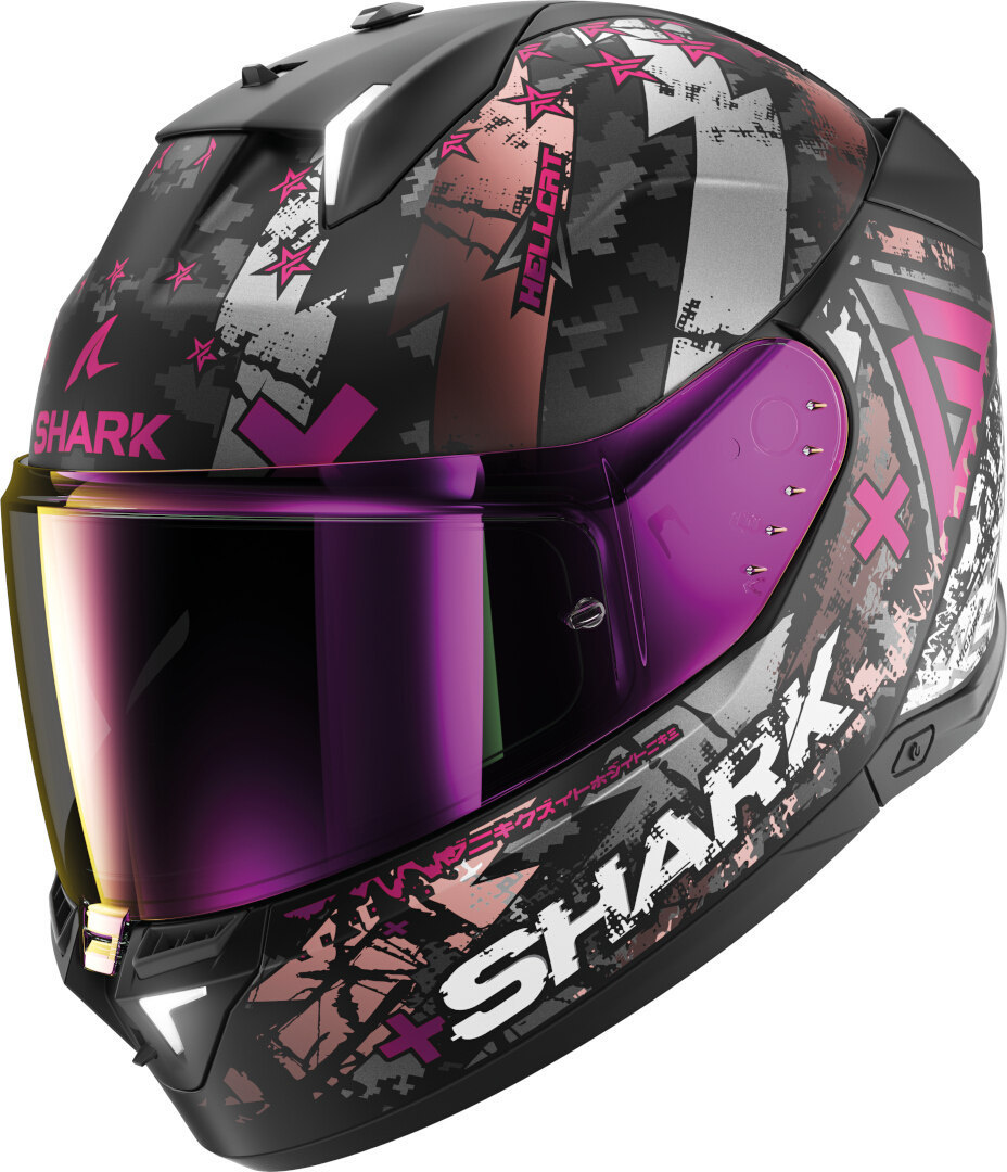 Shark Skwal i3 Hellcat Шлем Черный матовый/Розовый M (57/58) 