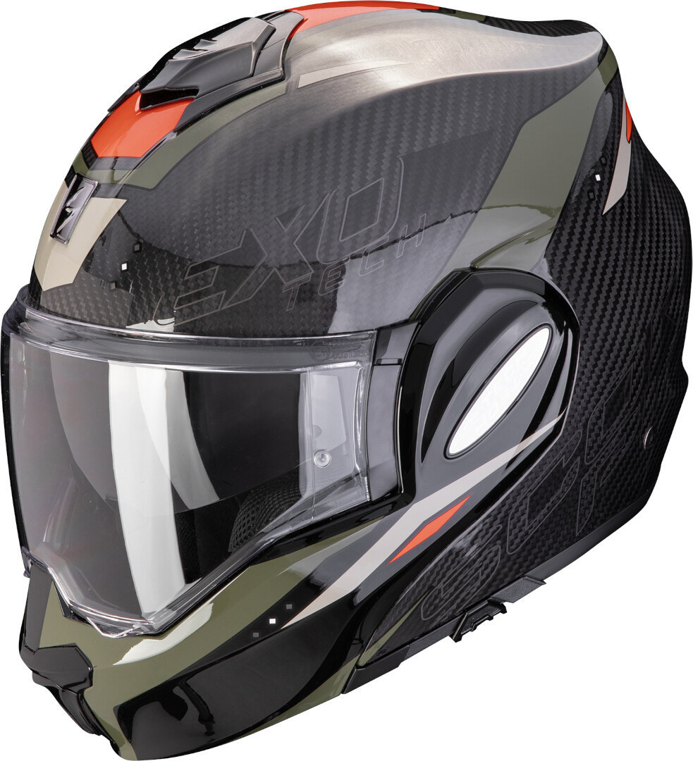 Scorpion Exo-Tech Evo Carbon Rover Шлем Черный/Зеленый M (57/58) 