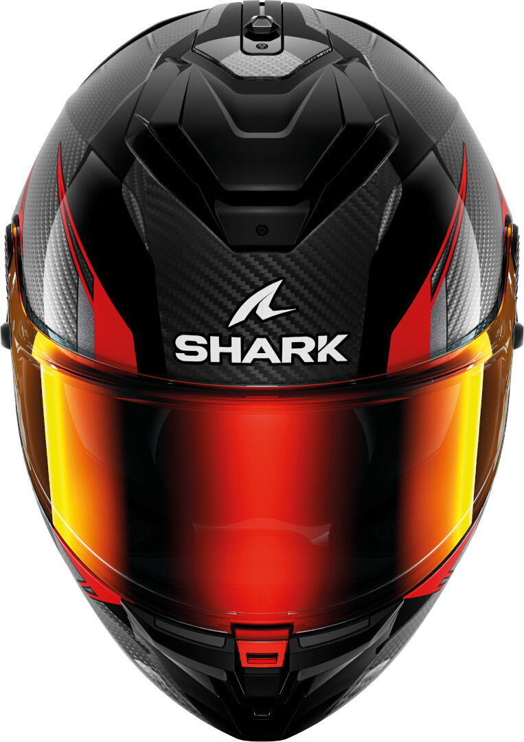 Side view of Shark Spartan GT Pro Kultram Carbon Helmet, black-red, Size XS for Men
