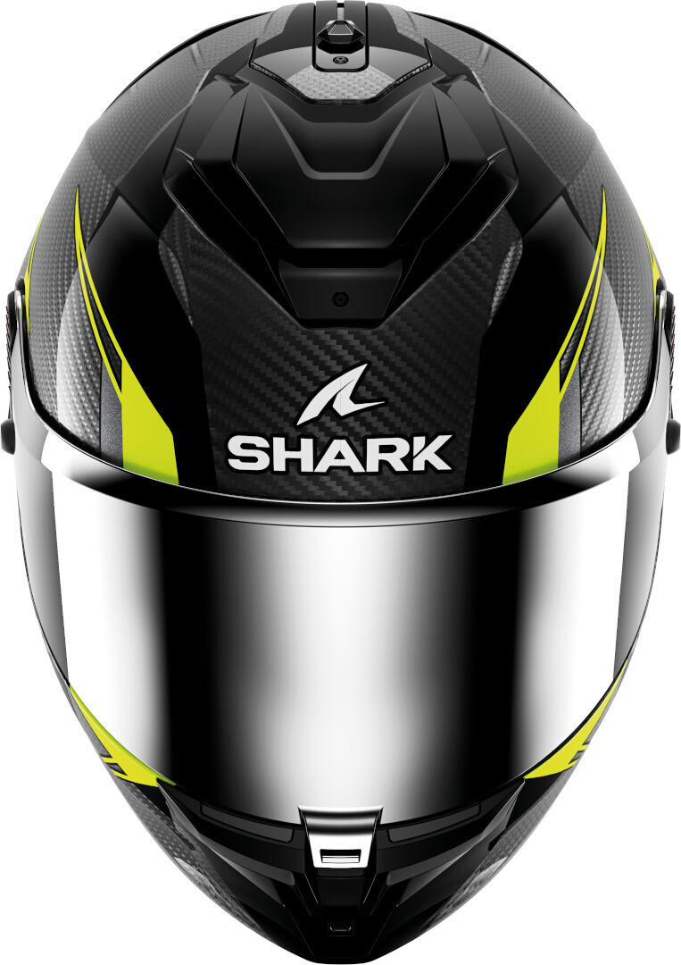 Side view of Shark Spartan GT Pro Kultram Carbon Helmet, black-yellow, Size 2XL for Men