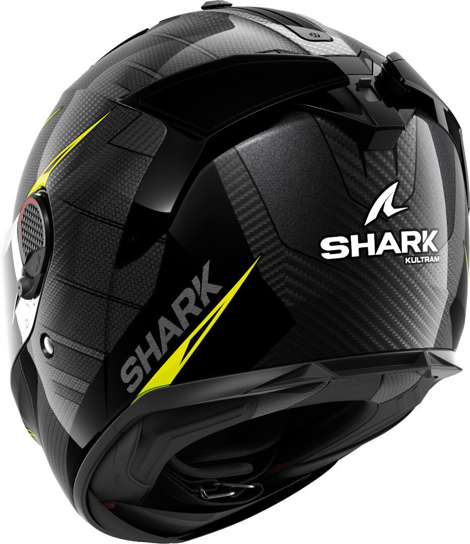 Side view of Shark Spartan GT Pro Kultram Carbon Helmet, black-yellow, Size 2XL for Men