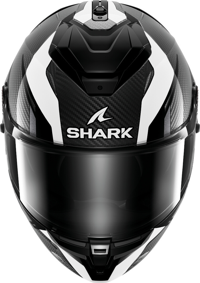 Side view of Shark Spartan GT Pro Kultram Carbon Helmet, black-white, Size XS for Men