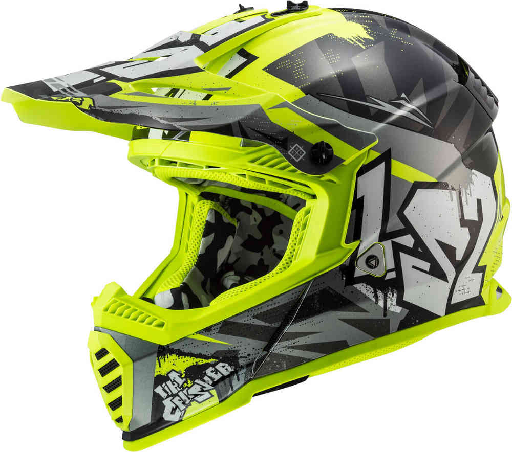 LS2 MX437 Fast Evo II Mini Crusher Детский шлем для мотокросса