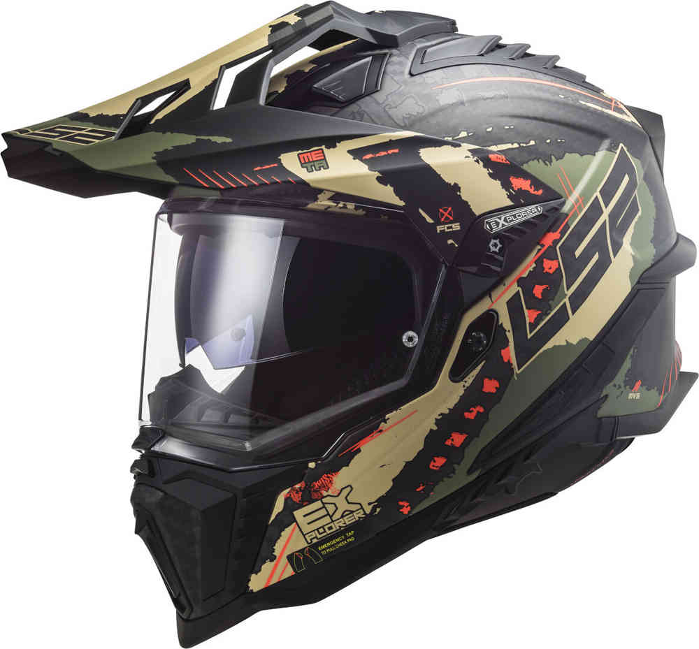 LS2 MX701 Explorer Carbon Extend 06 Motocross Helm