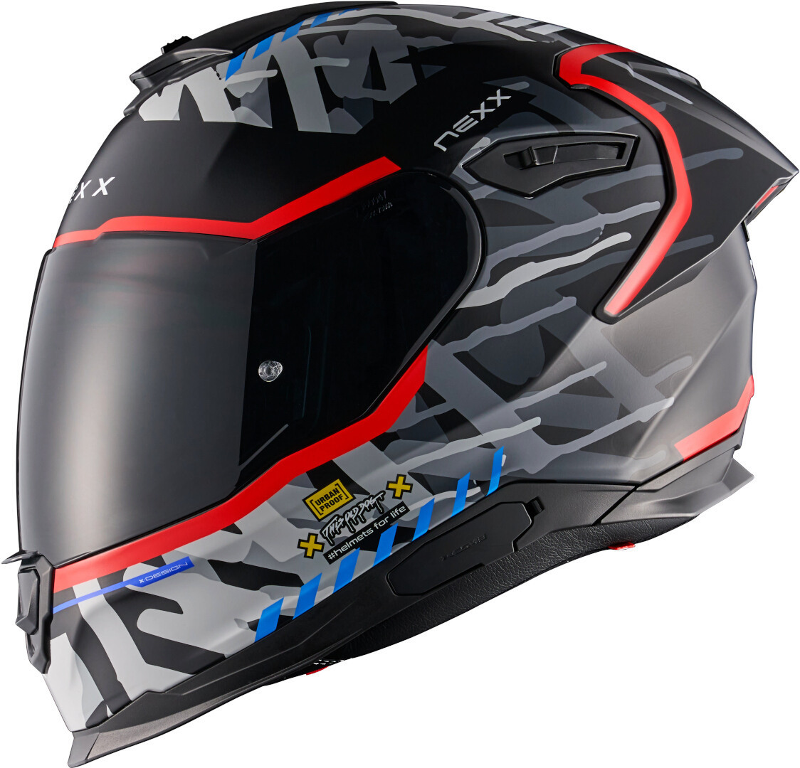 Nexx Y.100R Urbangram Шлем Черный матовый/Красный L (59/60) 
