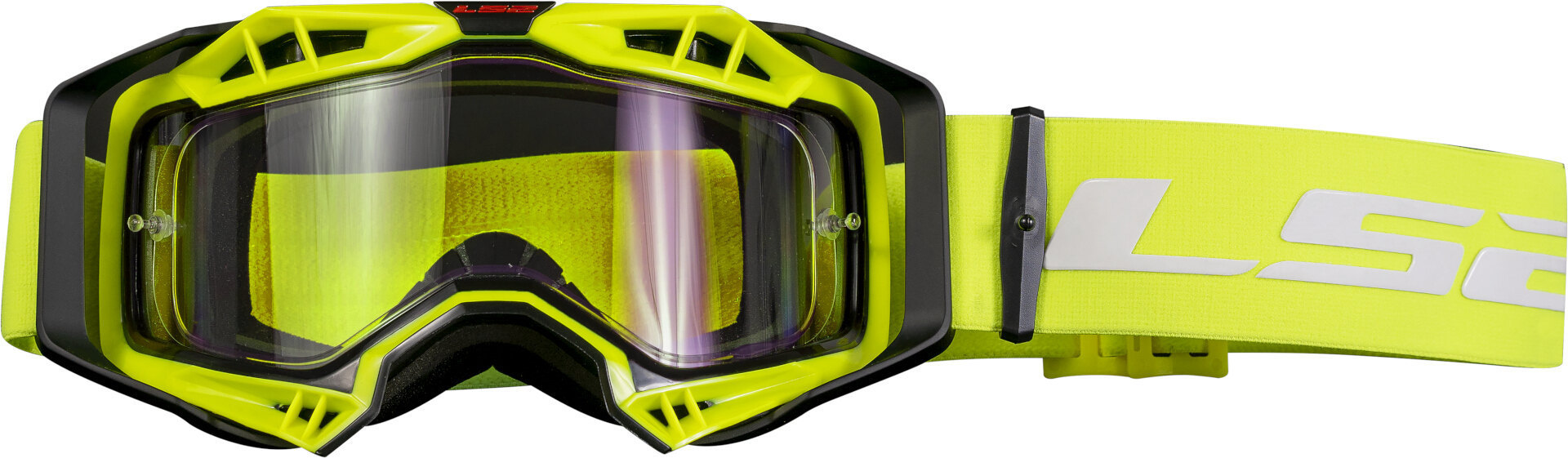 LS2 Aura Enduro Series Motocross Goggle, yellow for Men-image-824384926