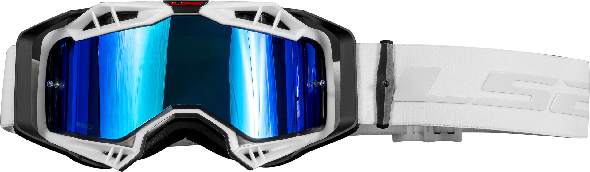 LS2 Aura Pro Motocross Goggle, white for Men-image-780663393