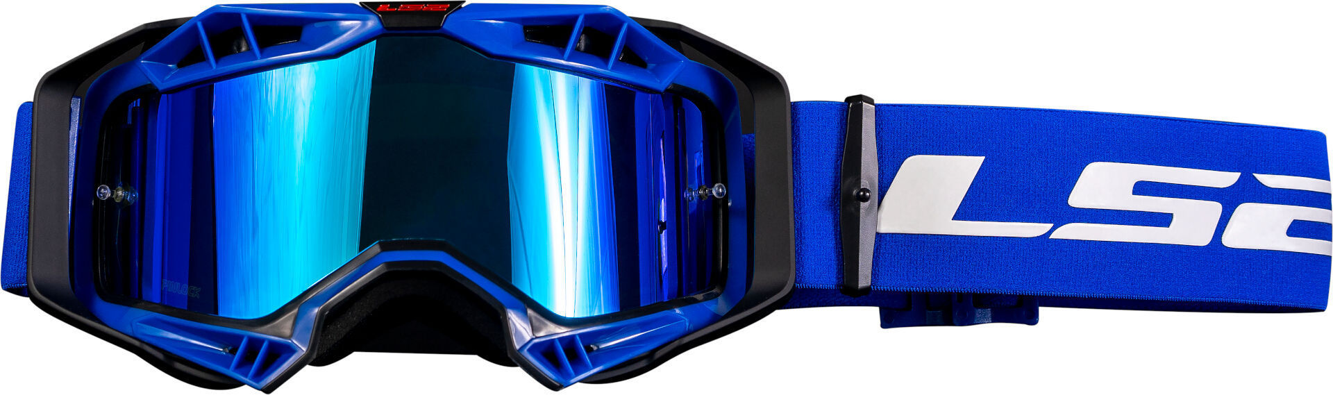 LS2 Aura Pro Motocross Goggle, blue for Men-image-926573059