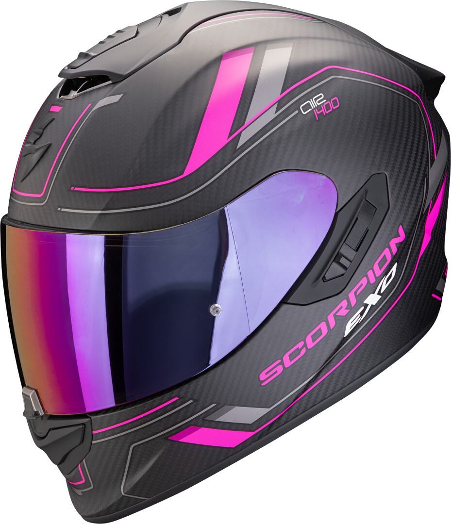Scorpion Exo-1400 Evo 2 Carbon Air Mirage Шлем Черный матовый/Розовый XS (53/54) 