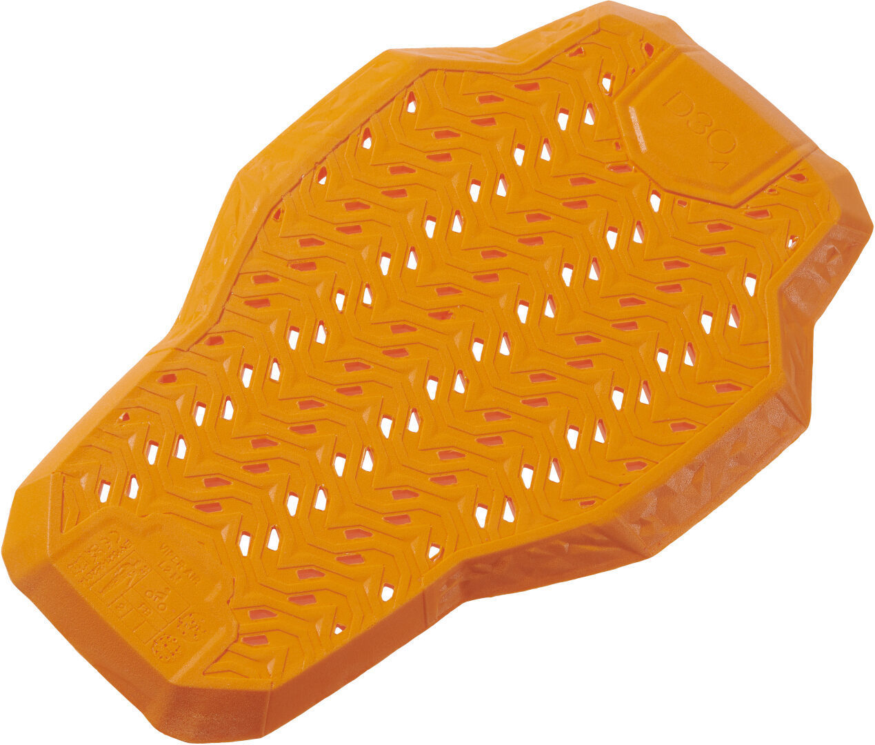 Side view of Richa D3O Viper Air Level 2 Back Protector, orange, Size S for Men