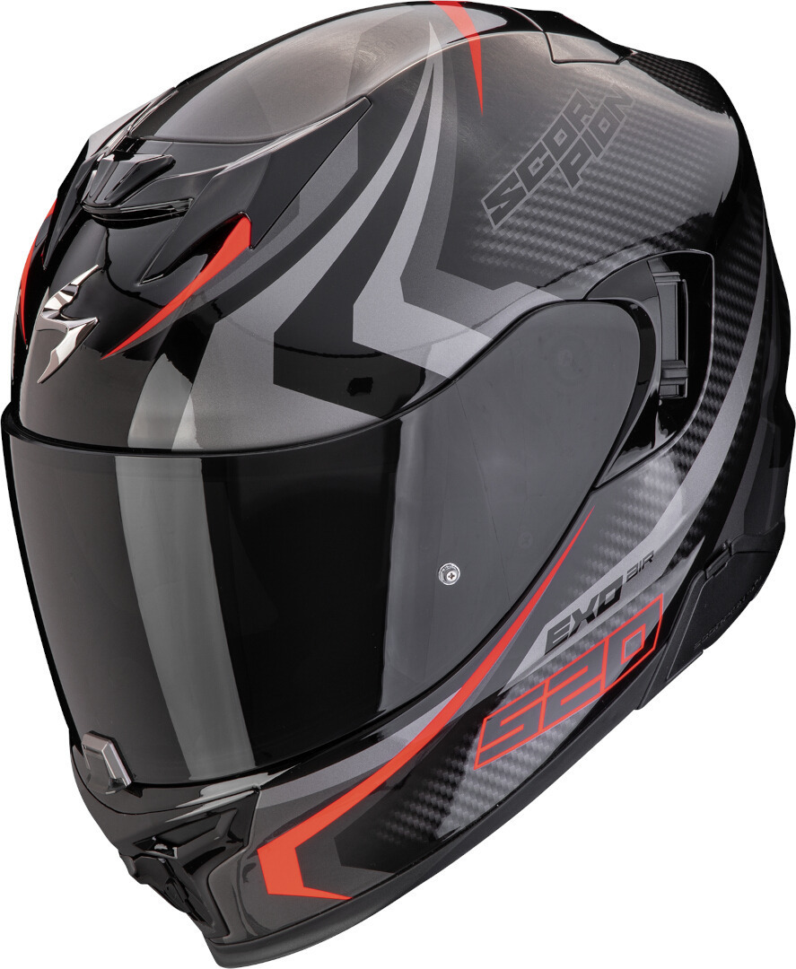 Scorpion Exo-520 Evo Air Terra Шлем Черный/Серебристый/Красный M (57/58) 