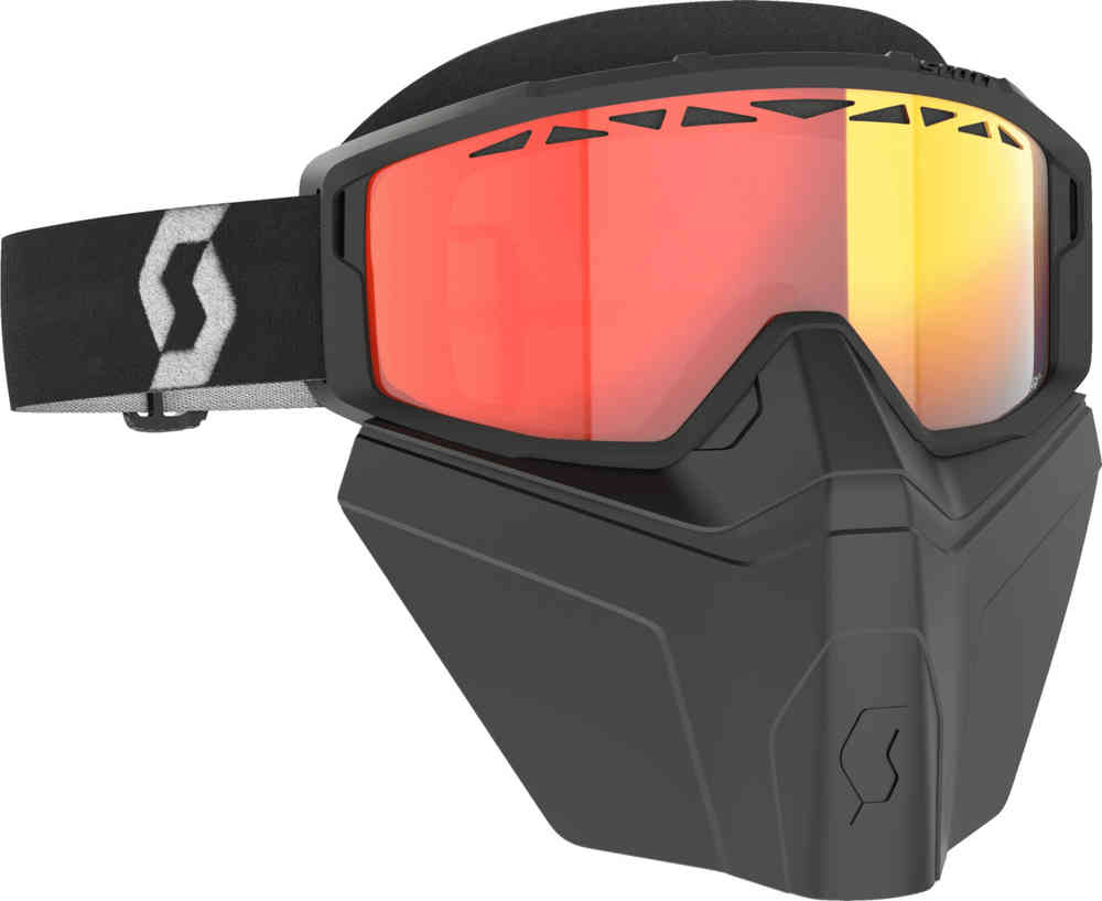 Scott Primal Safari Facemask Light Sensitive Lunettes de ski noires/blanches